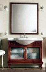 Мебель для ванной комнаты Labor Legno Marriot 105см вишня/стекло