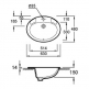  Jacob Delafon Ovale Dessus  E1273-00  1