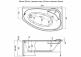   Aquanet Sofia 170x90 R/L  2
