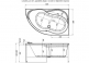   Aquanet Graciosa 150x90 L/R  2