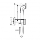������������� ��� �� ���������� Hansgrohe Bidette E  ���������� � ������� 125��., ����: ����������� ������ ���� 1