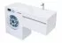 Тумба с раковиной Aquanet Токио 130 R белый (подвесная, 1 ящик)