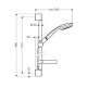   Hansgrohe Croma 100 1jet/Unica 90cm 27724000  1