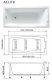 ����� Marka One AELITA 150x75 Slim ���� 3