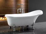 Ванна Cerutti SPA  VICO акриловая (1700х750х730) на львиных алюминиевых хромированных лапах
