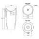�������� ��������� SALINI Armonia 203  47�47�90c� ���� 2