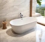 Ванна Ceruttispa SKYE170 акриловая (1700x750x600) отдельностоящая, белая, со сливом-переливом