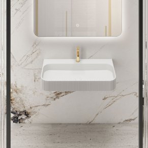 �������� Solid Surface Vincea VWB-6SG75MW, 750*460*120, ���������, ���� ����� �������